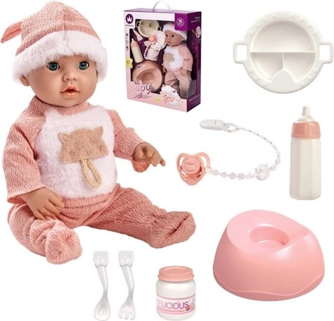 Păpușă bebeluș cu accesorii