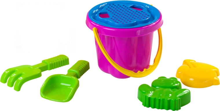 Set de nisip cu găleată și sită 16 cm