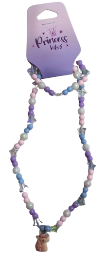 Pink set de bijuterii unicorn – colier și brățară