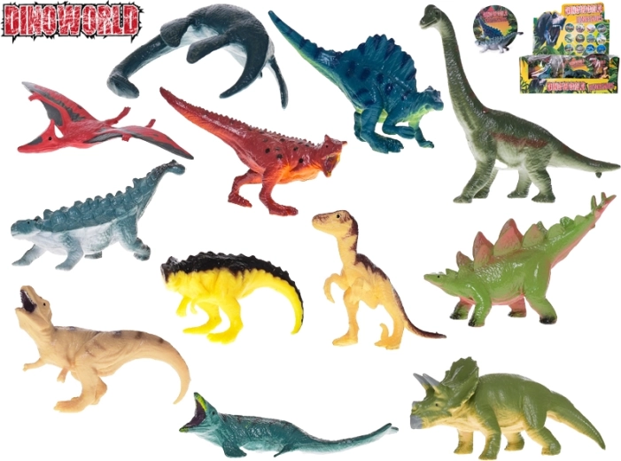 Dinoworld set de figurine cu dinozauri 12 buc., 8 cm
