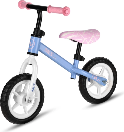Bicicletă de echilibru pentru copii NILS Fun 10" albastră