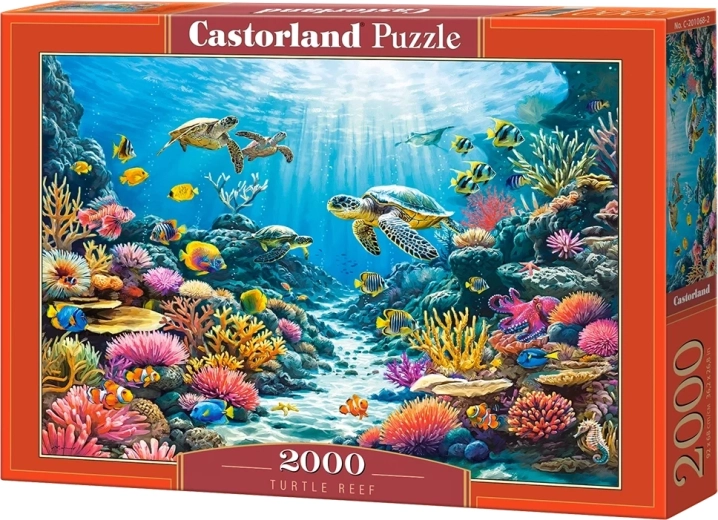 Puzzle Castorland Reciful țestoaselor, 2000 de piese