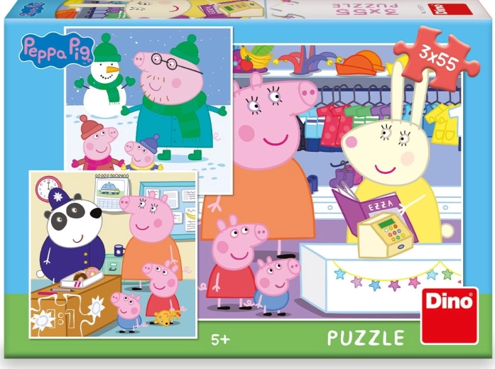 Puzzle PEPPA PIG – după-amiază veselă 3×55 piese