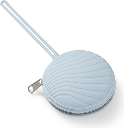 Babyono husă din silicon pentru suzetă cu fermoar, albastră