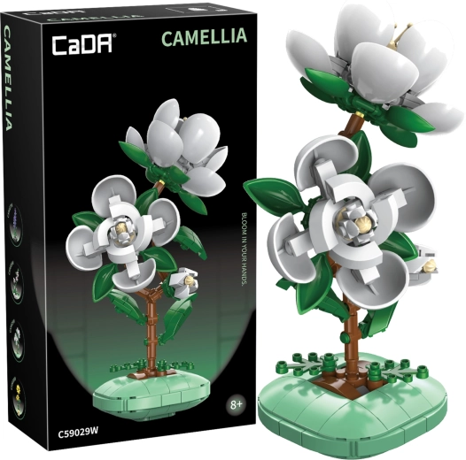 Set de construcție CaDA camelie în ghiveci 23 cm, 301 piese