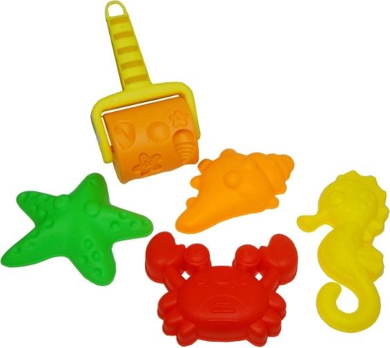 Set de forme marine pentru nisip cu rolă