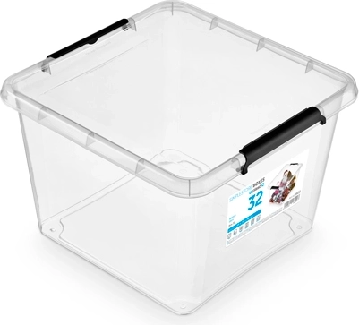 SimpleStore cutie de depozitare cu capac 32 l (39 × 39 × 26 cm)