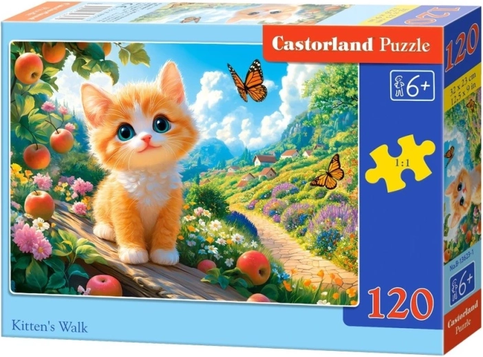 Puzzle Castorland pisoi la plimbare (120 de piese)
