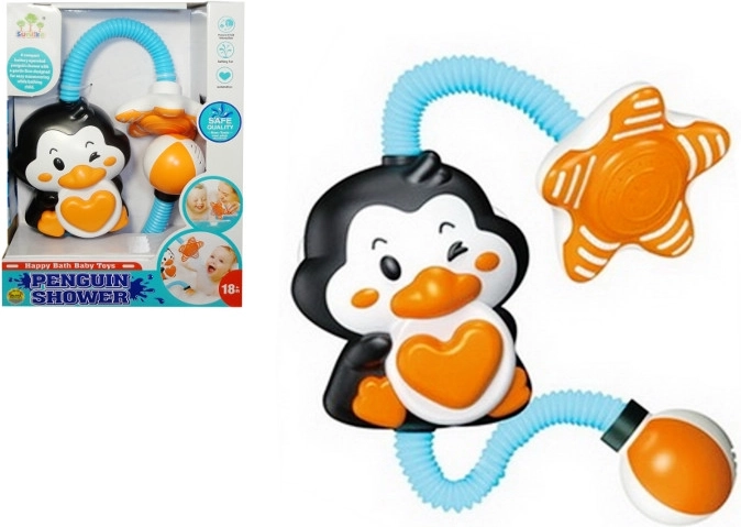 Jucărie de baie pinguin cu duș pentru copii