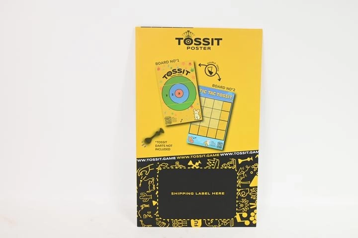 Țintă TOSSIT reversibilă 2 în 1 – X și 0 și țintă de darts