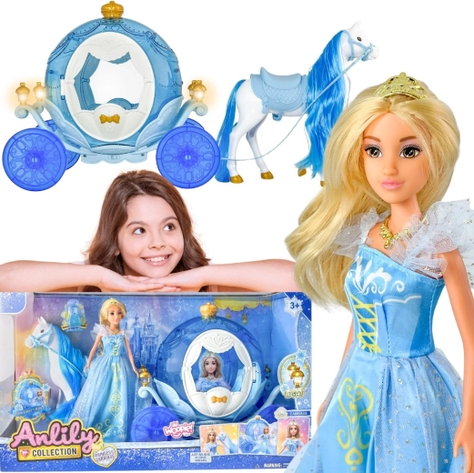 Woopie Royal prințesa de gheață Lily cu trăsură magică luminoasă