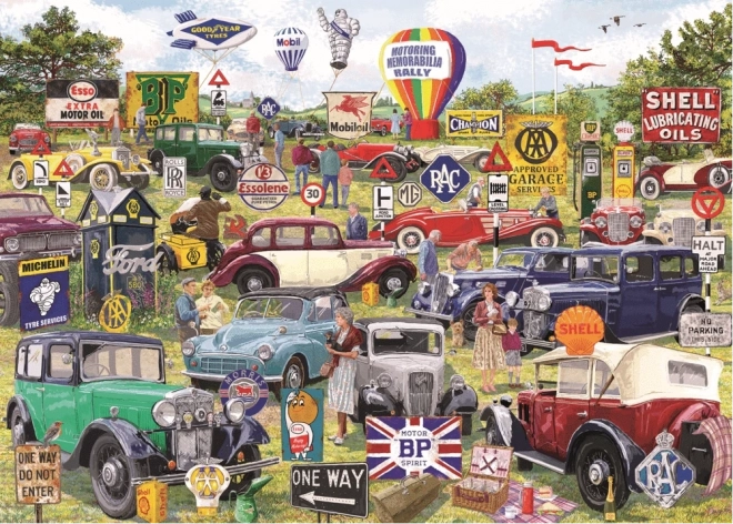 Gibsons Puzzle Motoring Memorabilia Rally 1000 de piese