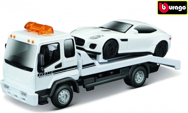 Bburago camion de tractare cu Jaguar F-Type R Dynamic (V6) 1:43