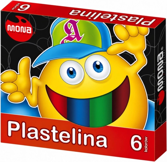 Plastilină școlară MONA 6 culori