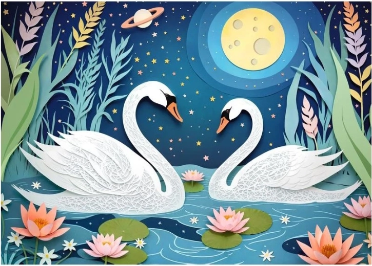 Puzzle Întâlnire la lumina lunii 1000 piese CHERRY PAZZI