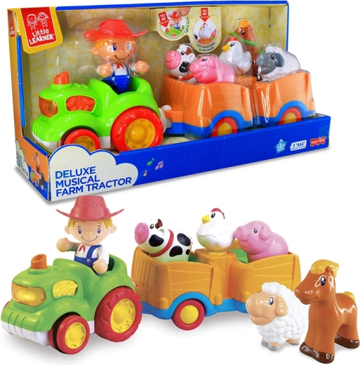 Hap-P-Kid tractor – fermă de animale Apasă și pornește