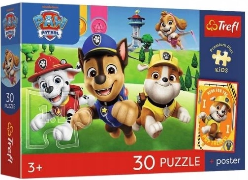 Puzzle Premium Plus Kids Cățeluși pe drum – 30 de piese