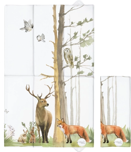Saltea de schimbat pentru călătorii CEBA BABY Basic Woodland 60 × 40 cm