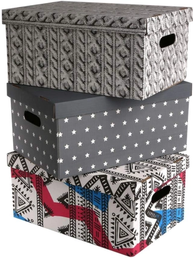 Cutie decorativă de depozitare cu capac 45 × 30 × 21 cm
