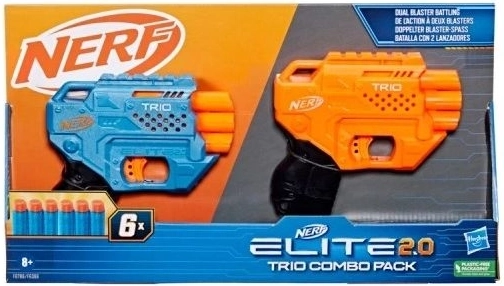 Nerf Elite 2.0 trio combo pack – set cu 2 blastere și 6 săgeți