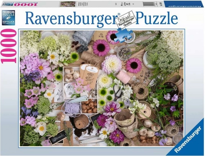 Puzzle 1000 piese – flori frumoase RAVENSBURGER