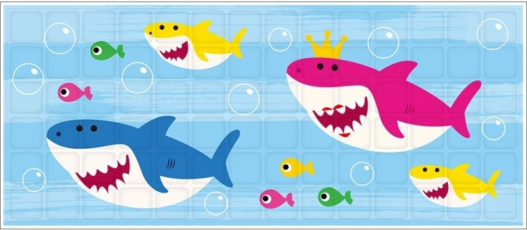 Autocolant decorativ Rechin – decorațiune de perete rezistentă la apă 13 × 30 cm