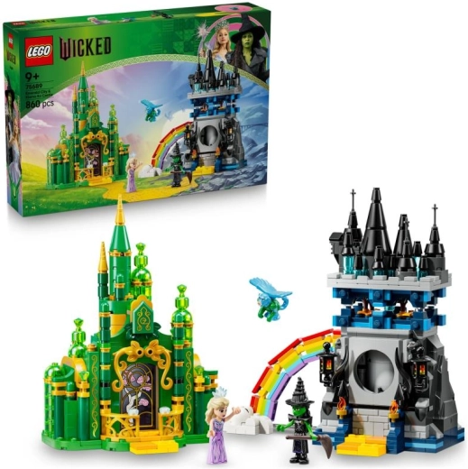 Set LEGO Wicked – Orașul de Smarald și castelul Kiamo Ko
