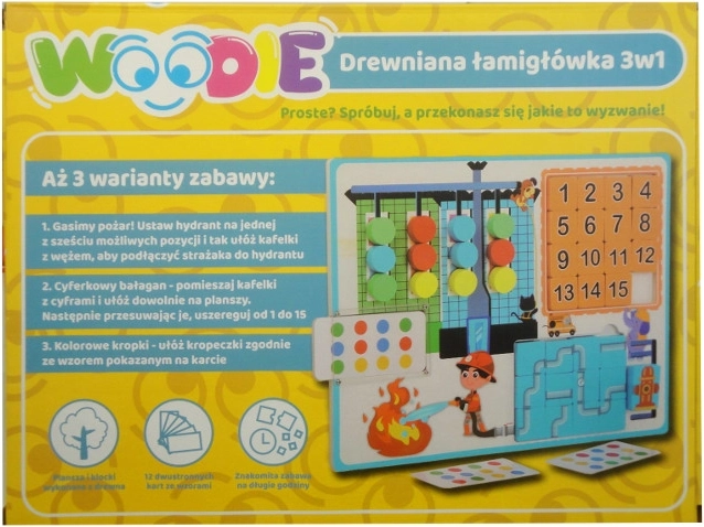 Joc logic din lemn 3în1 Woodie