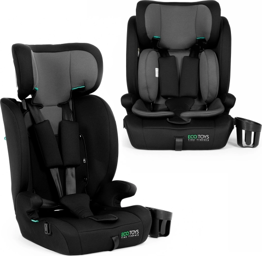 ECOTOYS scaun auto pentru copii 76–150 cm (R129) cu suport pentru băutură