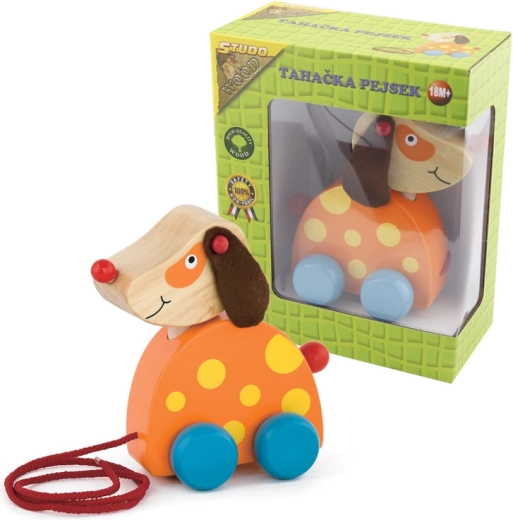 Cățeluș din lemn de tras