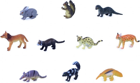 animale de pădure mini zoo – set 10 figurine în săculeț