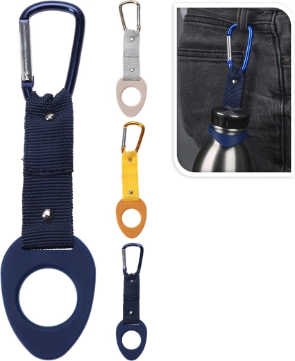 Suport din silicon pentru sticlă cu carabină din aluminiu