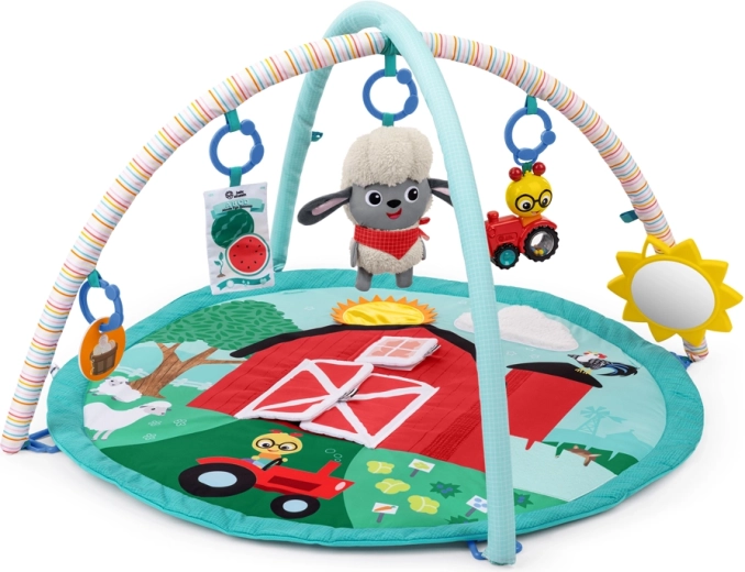 Baby Einstein Covoraș de joacă Happy Harvest Touch & Feel cu arcade