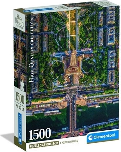 Puzzle Clementoni Flying Over Paris 1500 de piese