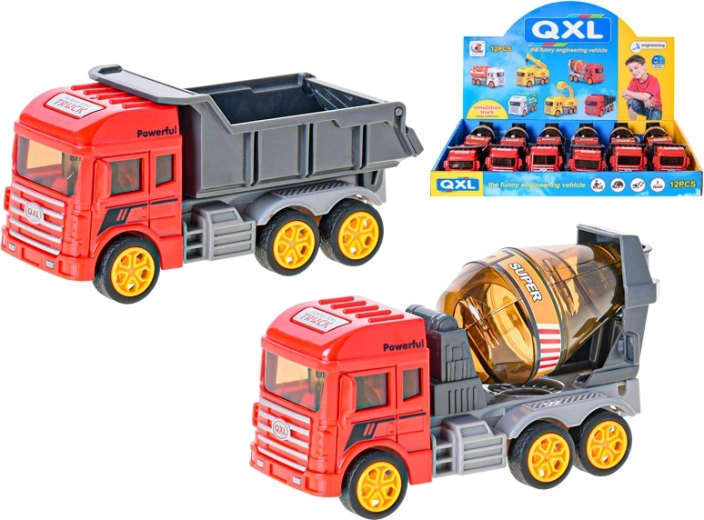 Mașină de construcții 13 cm cu mecanism inerțial – basculantă sau betonieră