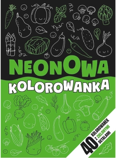Carte de colorat neon – verde