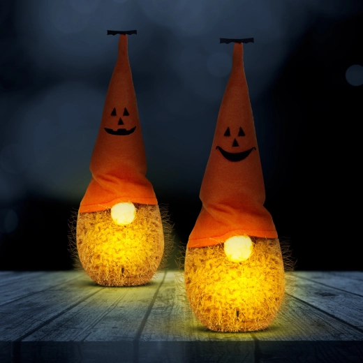 Spiriduș LED de Halloween din poliester, 20 cm - 1 bucată