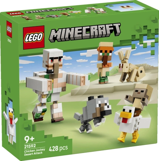 LEGO Minecraft Atacul călărețului pe găină în deșert