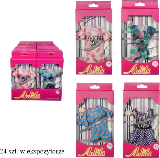 Hăinuță pentru păpușă cu accesorii