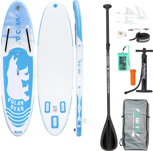 FunWater paddleboard gonflabil POLAR BEAR 10'6 set