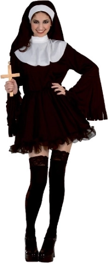 Costum de damă călugăriță senzuală, mărimea M
