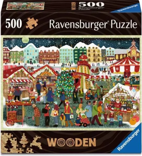 Puzzle din lemn Ravensburger Magia Crăciunului 500 piese