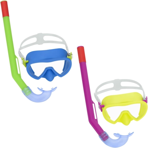 Masca de scufundare pentru copii cu snorkel Bestway 3+ – Galben