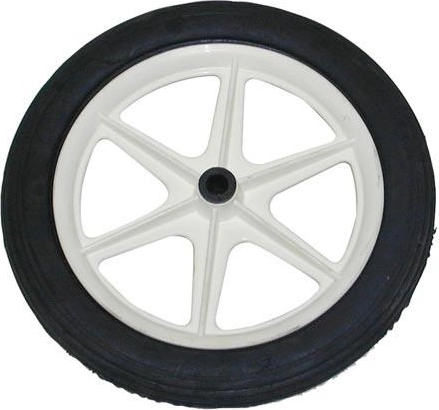 Roată de schimb pentru cărucior manual POPULAR 230×28 mm cu bandaj din cauciuc