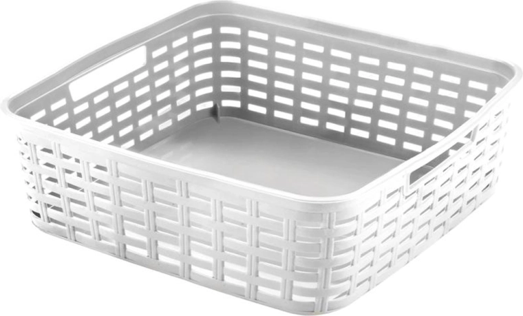 Coș de depozitare din plastic HEIDRUN 19 × 29 × 10 cm, mix de culori