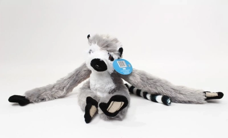 Lemur de pluș suspendabil cu arici pe lăbuțe 30 cm - 1 bucată