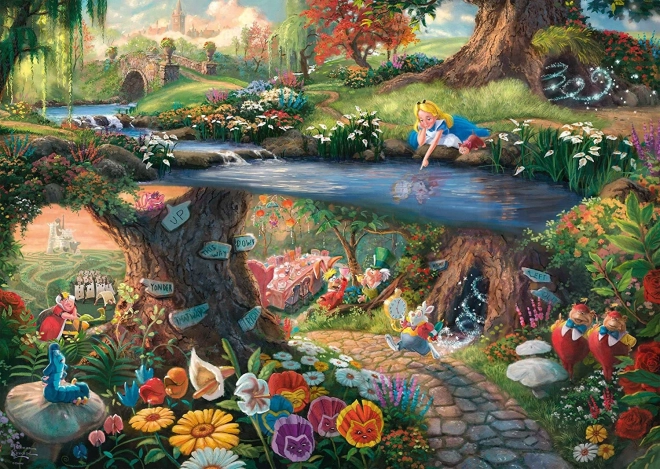 Puzzle Alice în Țara Minunilor 1000 piese