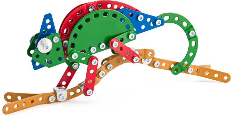 Merkur Zoo Chameleon – set de construcție metalic, 119 piese