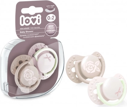 Suzetă din silicon pentru nou-născuți LOVI Baby Shower 0-2 luni