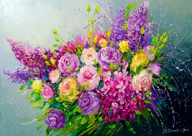 Puzzle Buchet de trandafiri 1000 de piese